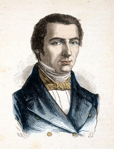 Claude Frederic Bastiat teórico liberal clássico, economista político - Retrato de Frederic Bastiat, Economiste (1801 - 1850) - em "Les Contemporains", n.d. final do século XIX. de Unknown artist