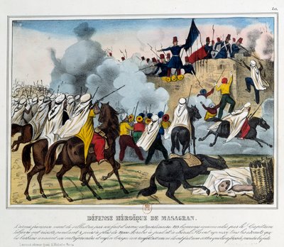 Conquista da Argélia: a batalha de Mazagran em 6/02/1839. de Unknown artist