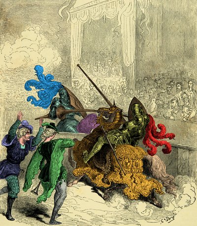 Conde Gabriel de Montgomery feriu fatalmente o Rei Henrique II durante um torneio em 30 de junho de Unknown artist