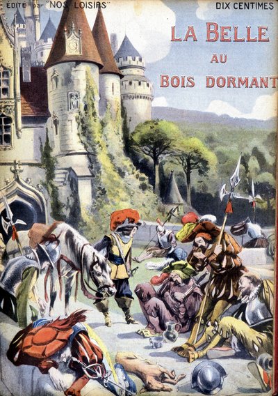 Capa do conto de Charles Perrault "A Bela Adormecida". de Unknown artist