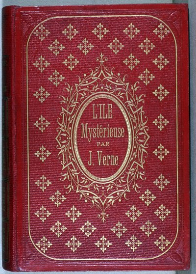 Capa do livro “” L&39;île mystérieuse ””, romance de Júlio Verne de Unknown artist