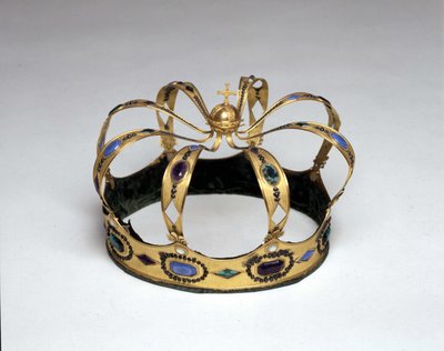 Coroa de Ouro e Pedras Gemas do Rei da Itália por Napoleão Bonaparte (1769 - 1821). Museu do Risorgimento. Milão de Unknown artist