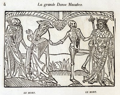 Dance macabre - engraving de Unknown artist