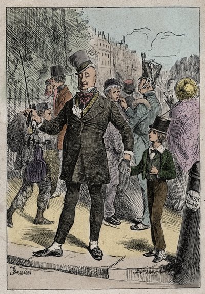 David Copperfield e Mr. Micawber, ilustração de 
