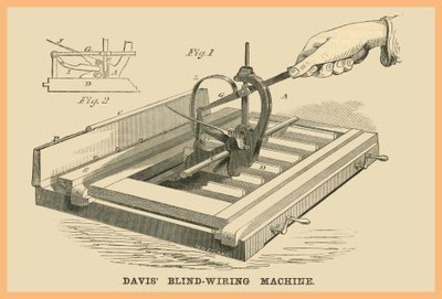 Máquina de cablagem para persianas Davis de Unknown Artist