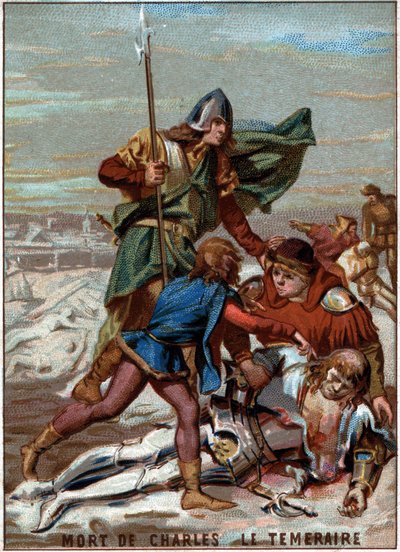 Morte de Carlos o Temerário (1433-1477), Duque de Borgonha de Unknown artist