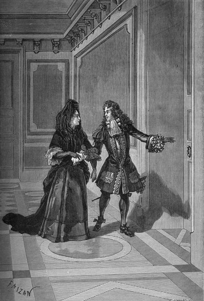 Morte de Marie Therese (Marie-Therese), Rainha de França, 30 de Julho de 1683: M. de la Rochefoucauld pede a Madame de Maintenon (Françoise d