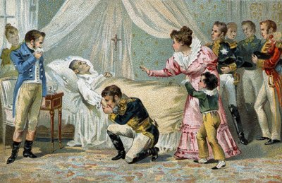 Morte de Napoleão I (1769-1821), em Santa Helena, a 5 de Maio de 1821. de Unknown artist