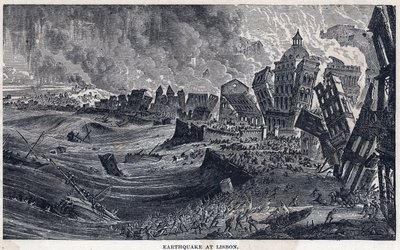 Terramoto de Lisboa a Portugal em 1 de Novembro de 1755 de Unknown artist