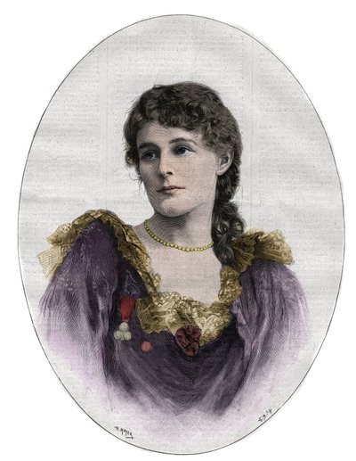 Edith Maud Gonne (1866-1953), revolucionária irlandesa de Unknown artist