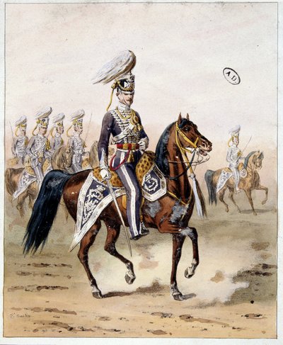 English Armee of India: cavalaria de Madras de Unknown artist