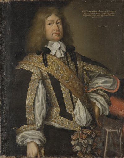 Ernest Gunther de Schleswig Holstein Sonderburg Augustenburg - Retrato de Ernest Guenther (1609-1689), Duque de Schleswig-Holstein-Sonderburg-Augustenburg, Anônimo . Óleo sobre tela de Unknown artist