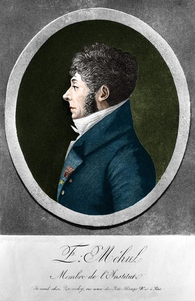 Etienne Mehul, compositor e organista francês (1763-1817). de Unknown artist