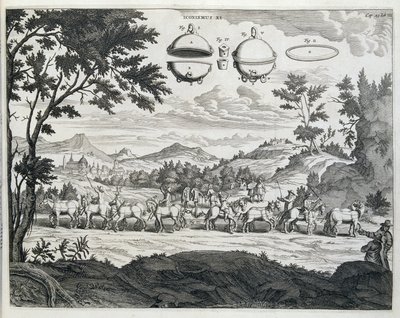 Experiência de Otto von Guericke (Otto de Guericke de Unknown artist
