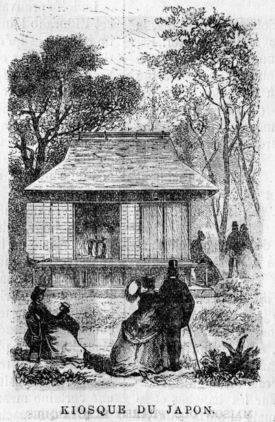 Exposição Universelle de Paris, em 1867: O quiosque do Japão. de Unknown artist