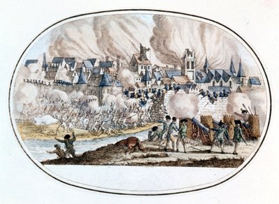 A insurreição federalista. A aquisição de Toulon pelos ingleses em 1794, onde o jovem Bonaparte se distinguiu. de Unknown artist