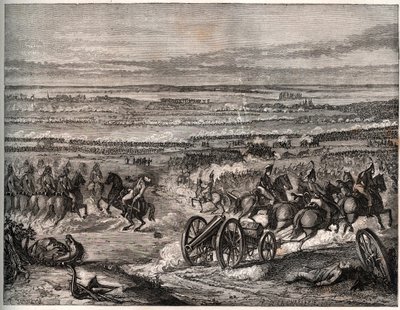 Primeira coligação: Batalha de La Favorite (Itália), janeiro de 1797, entre as tropas francesas de Napoleão e o exército austríaco durante a primeira campanha italiana (1796-1797) - A Batalha de La Favorite, Itália, 25 Nivose, Ano 5 (janeiro de 1797). Um d de Unknown artist