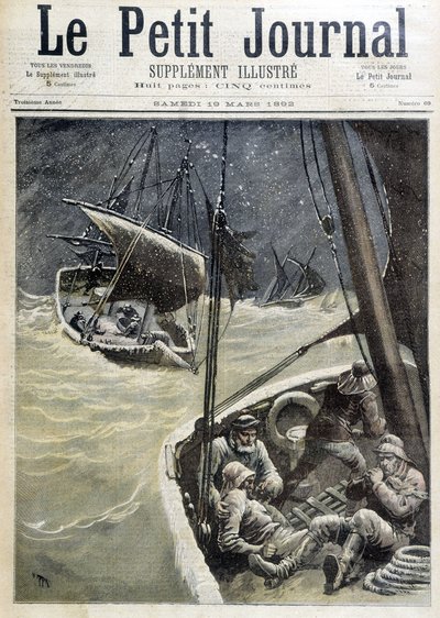 Pescadores da Terra Nova - no "The Petity Journal" de 19/03/1892 de Unknown artist