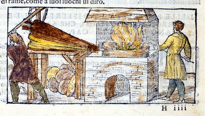 Forja - na "Pirotecnia" de Biringuccio de Unknown artist