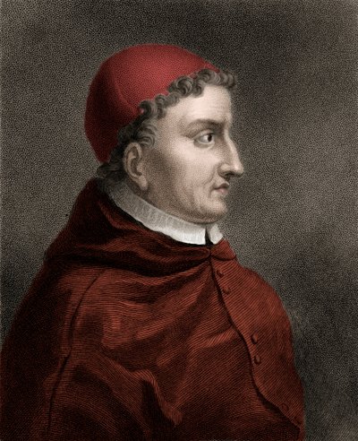 Francisco Jimenez de Cisneros (Gonzalo Jimenez de Cisneros) (1436-1517) cardeal, reformador religioso e estadista espanhol - Gravura do século XIX de Unknown artist