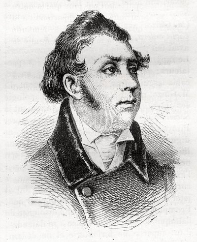 François Charles (François-Charles) Dulong - advogado e político francês - 1792-1834 - gravura de Unknown artist