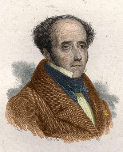 François Rene de Chateaubriand (Saint Malo 1768 - Paris 1848) de Unknown artist