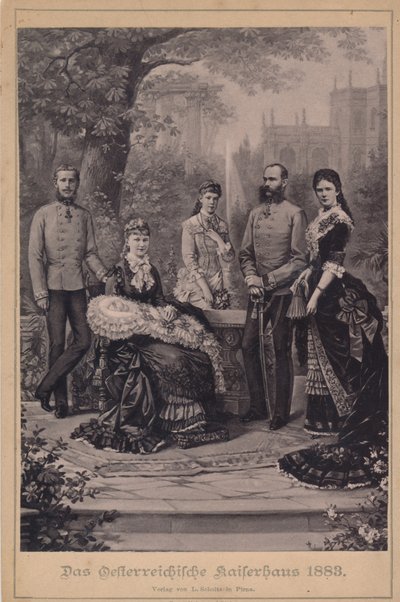 Franz Joseph I e Elisabeth da Áustria e a sua família imperial de Unknown artist
