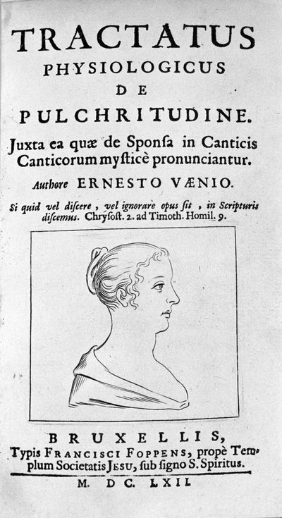 Frontispice o "Tratado de beleza fisiológica", "trata da vinda de Ernst de Unknown artist