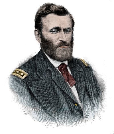 General Grant - Retrato do General Nordista Ulysses Simpson Grant (1822-1885). de Unknown artist