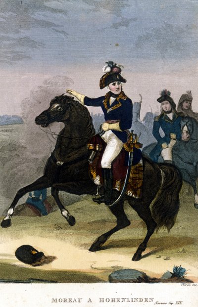 General Jean Victor (Jean-Victor) Moreau em Hohenlinden no dia 3 de dezembro de Unknown artist