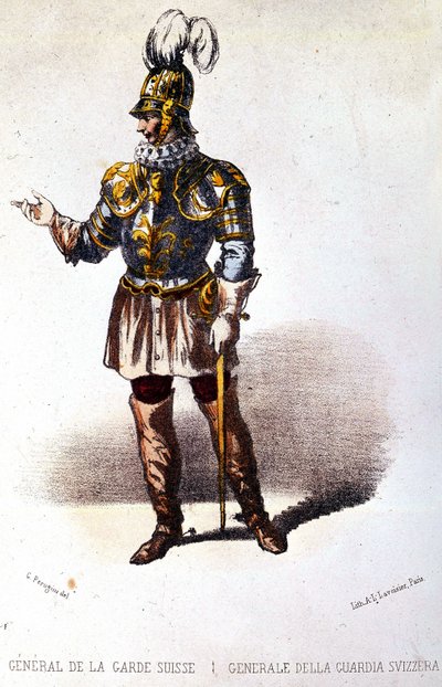 General da Guarda Suíça, cerca de 1860 de Unknown artist