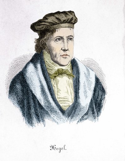 Georg Wilhem Friedrich Hegel (1770 - 1831), filósofo alemão. de Unknown artist