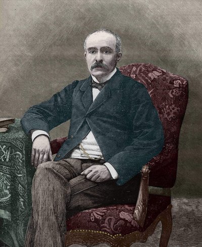 Georges Clemenceau (1841-1929), político francês em 1885. de Unknown artist