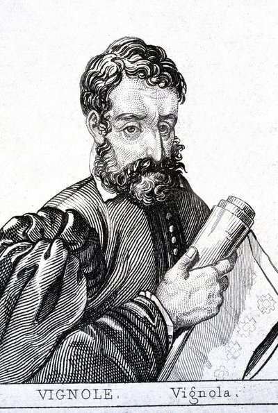 Giacomo Barozzi, dit il Vignola, em francês Le Vignole (1507 - 1573) arquitecto italiano. de Unknown artist