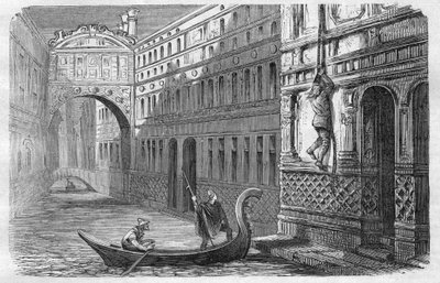 Giacomo Casanova (1725-1798) fugindo de The Leads, Veneza, 31 de outubro de Unknown artist