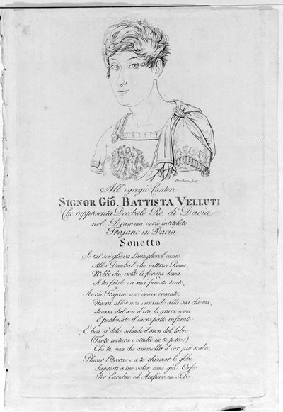 Giovanni Battista Velluti (1781-1861), última castrate de ópera. de Unknown artist
