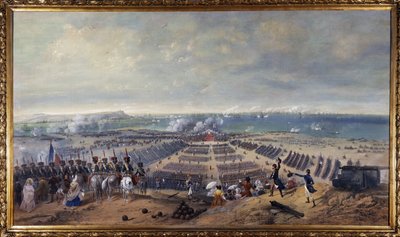 Grande desfile no acampamento militar de Boulogne de Unknown artist