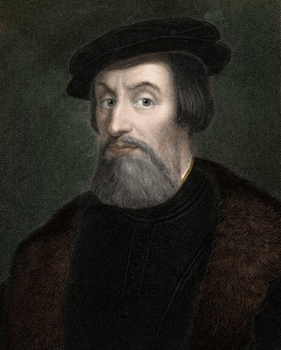 HERNANDO (Hernan) CORTES (Cortez) (1485-1547) Conquistador inglês do México - gravura - século XIX de Unknown artist