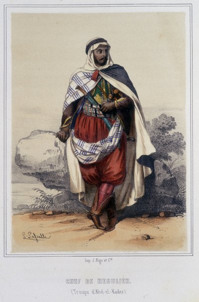 Chefe da recuperação na Argélia durante a segunda metade do século XIX. de Unknown artist