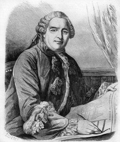 Henri Louis Duhamel du Monceau (1700-1782), fisiologista e agrônomo francês. de Unknown artist