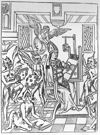 Heresia e Ortodoxia a disputar o teólogo. de Unknown artist