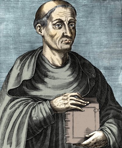 Hugues de Saint Victor. Teólogo e filósofo francês. Século XII. Gravura do século XVII. de Unknown artist