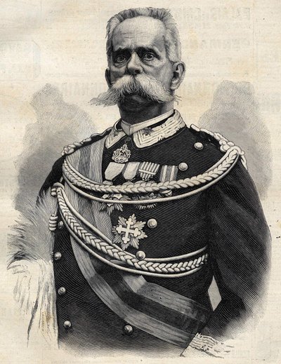 Humbert I (1844-1900), Rei da Itália. de Unknown artist