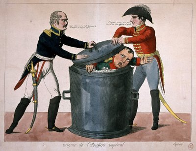 Asfixia imperial: Napoleão-I trancado num caixote do lixo, n.d. Deb. 19 de Unknown artist