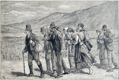 Irlanda: trabalhadores sazonais para a colheita de Unknown artist