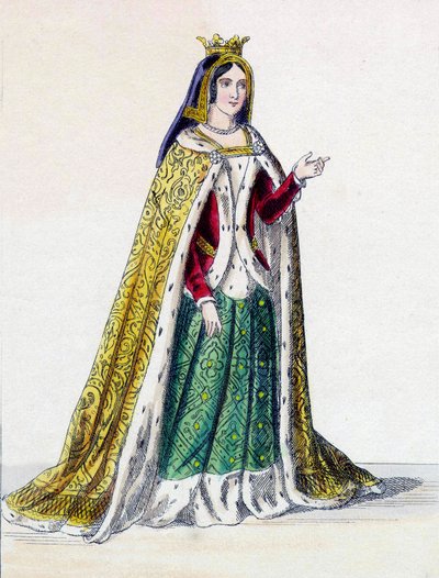 Isabella I de Castela, conhecida como a Católica (1451-1504), Rainha de Castela. de Unknown artist