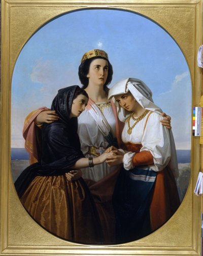 Itália recebe Veneza e Roma (1860) pintura anônima Museo del Risorgimento Milano de Unknown artist