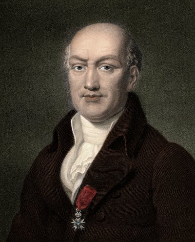 Jean Baptiste (Jean-Baptiste) Joseph Delambre 1749-1822 - gravura - século XIX de Unknown artist