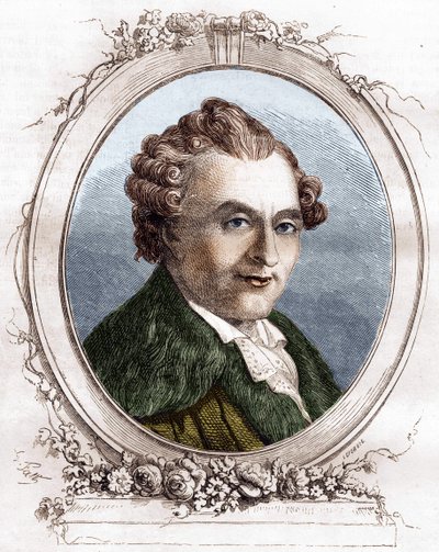 Jean Michel Sedaine. Autor dramático francês 1719-1797. de Unknown artist