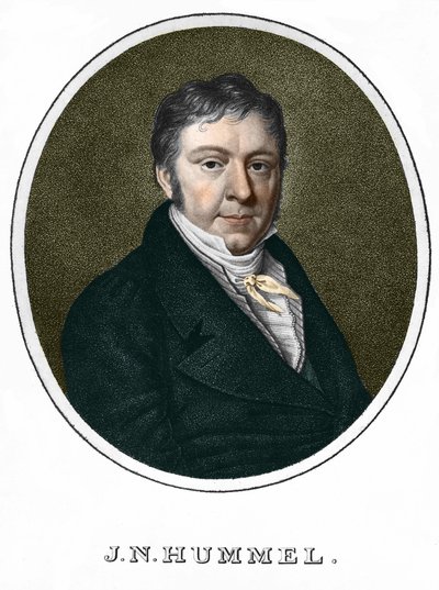 Jean Nepomucene (Jean-Nepomucene) Hummel (Johann Nepomuk Hummel) (1778-1837). pianista e compositor austríaco de Unknown artist